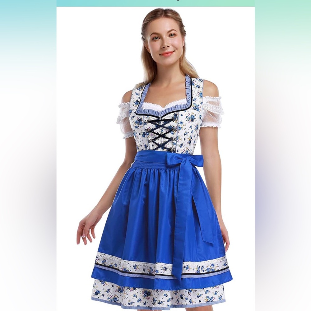Blue dirndl - Oktoberfest dress